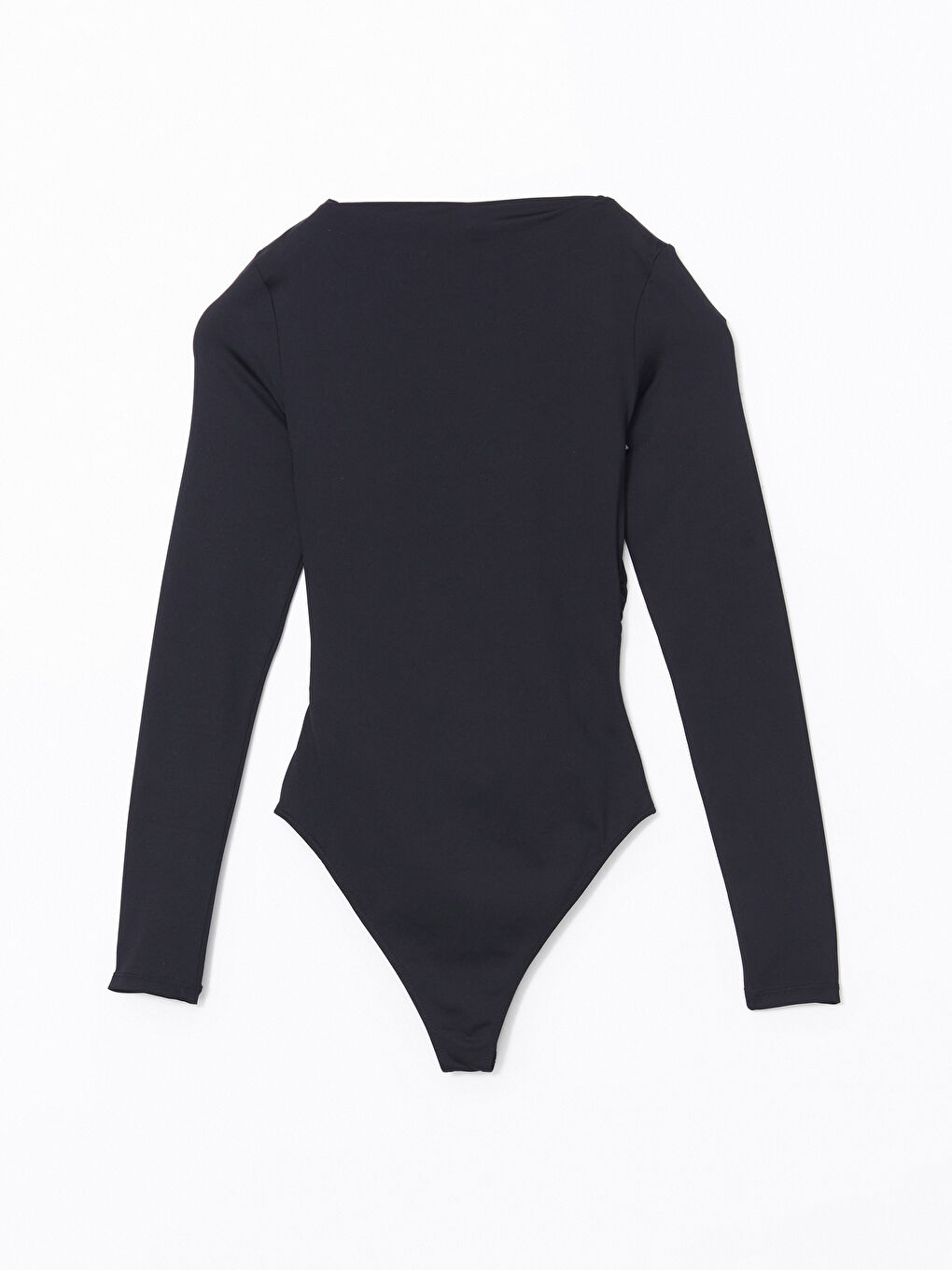 LCW Vision Siyah Dik Yaka Kadın Bodysuit - 1