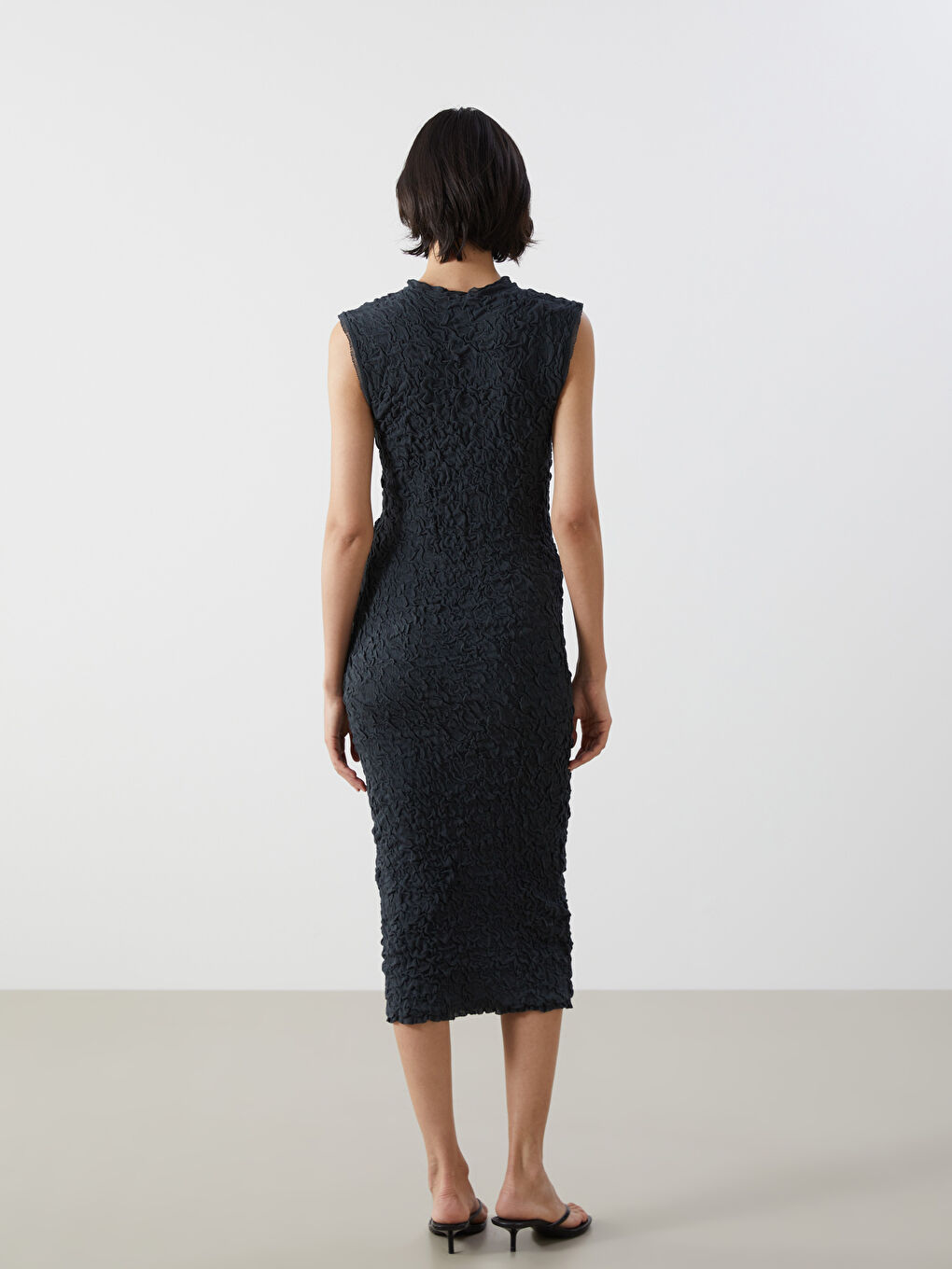 LCW Vision Crew Neck Women's Knitwear Dress -W4LK01Z8-HRB