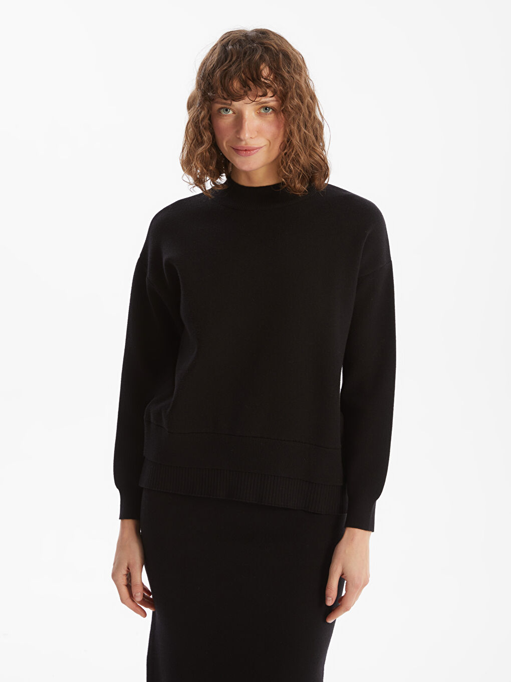 Crew Neck Women's Knitwear Sweater -W4LK06Z8-CVL