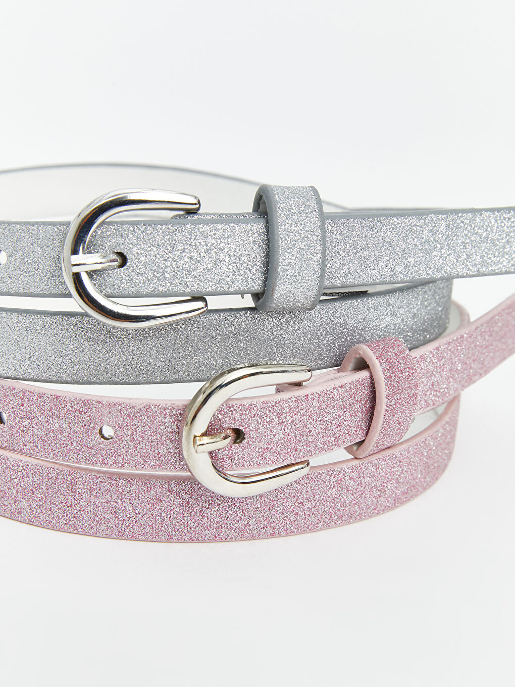 LCW ACCESSORIES Gri Sim Detaylı Kız Çocuk Kemer 2'li - 3