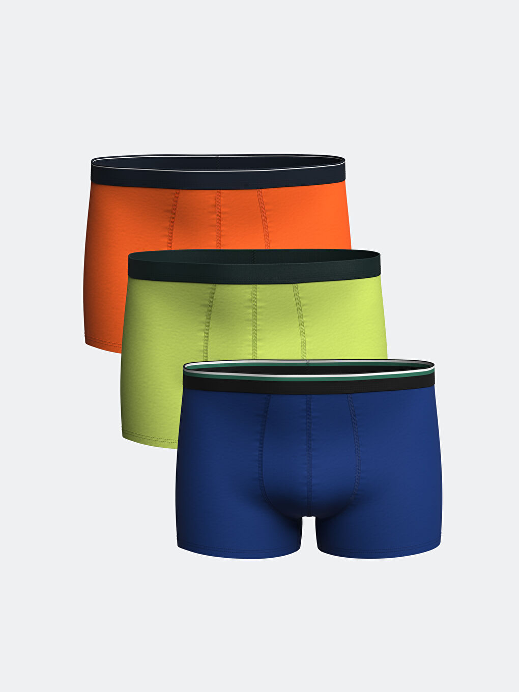 Karışık Standart Kalıp Pamuklu Esnek Erkek Boxer 3'lü