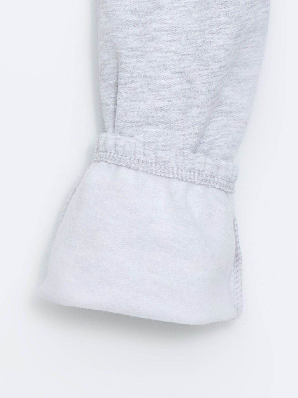 Gri Beli Lastikli Kalın Erkek Çocuk Jogger Eşofman Altı-1