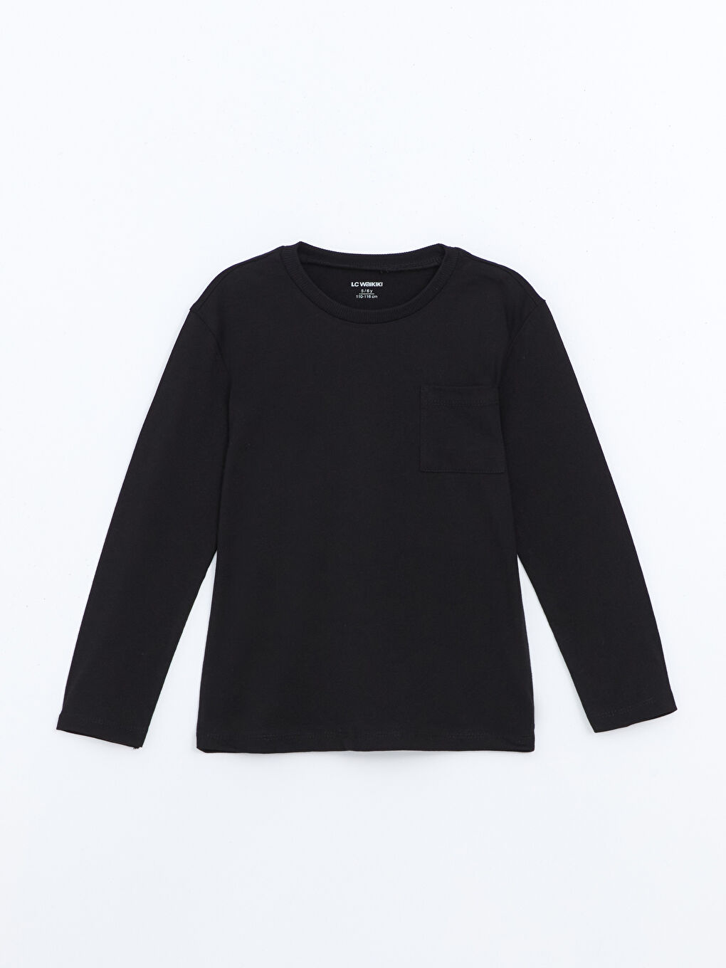 Siyah Bisiklet Yaka Erkek Çocuk Tişört