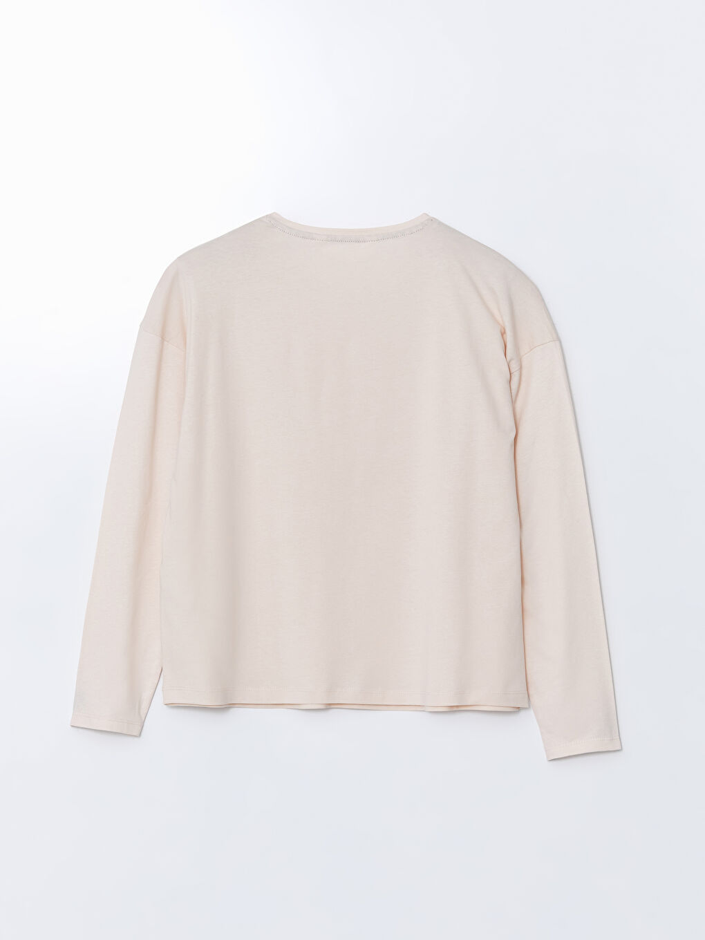 Pembe Bisiklet Yaka Leopar Baskılı Kadın Pijama Üst-1