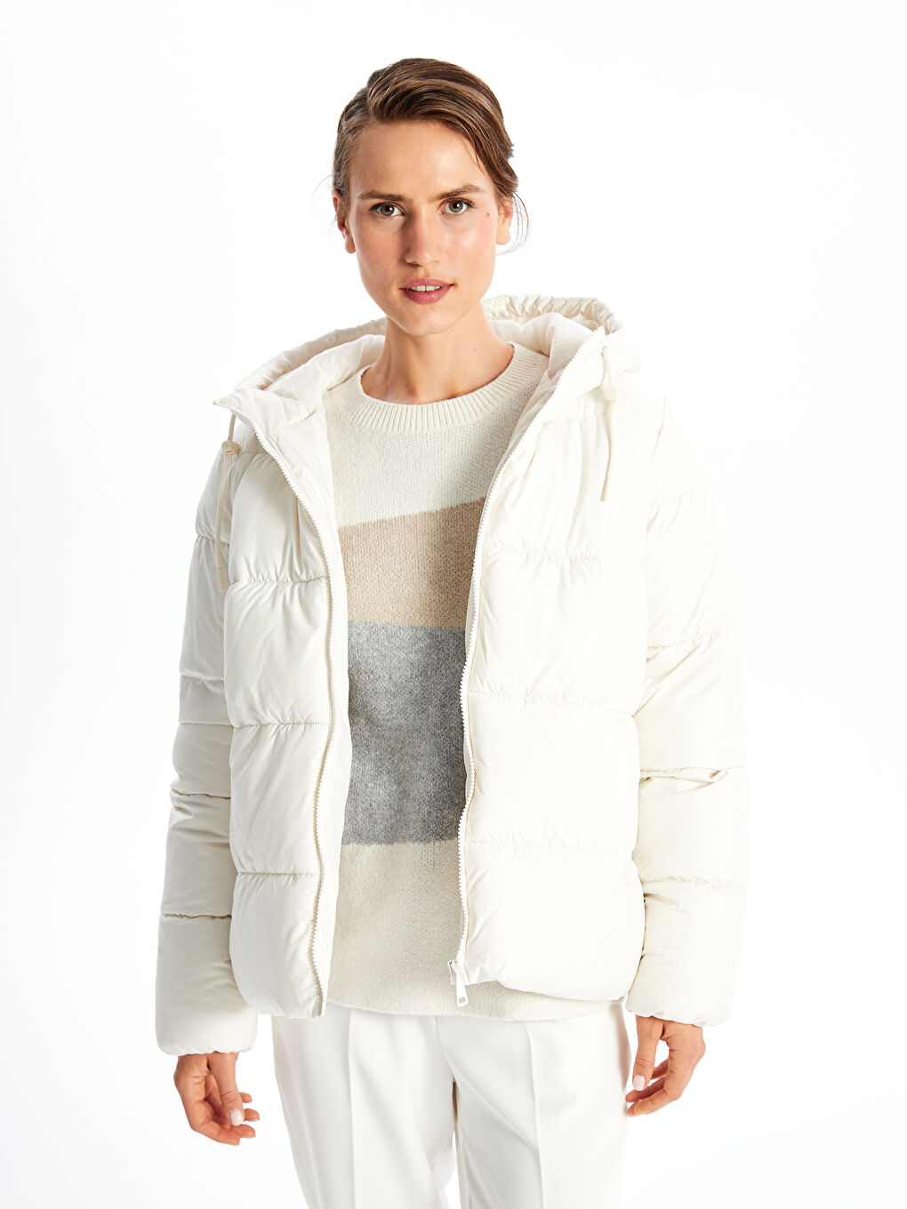 Hooded Women's Puffer Coat