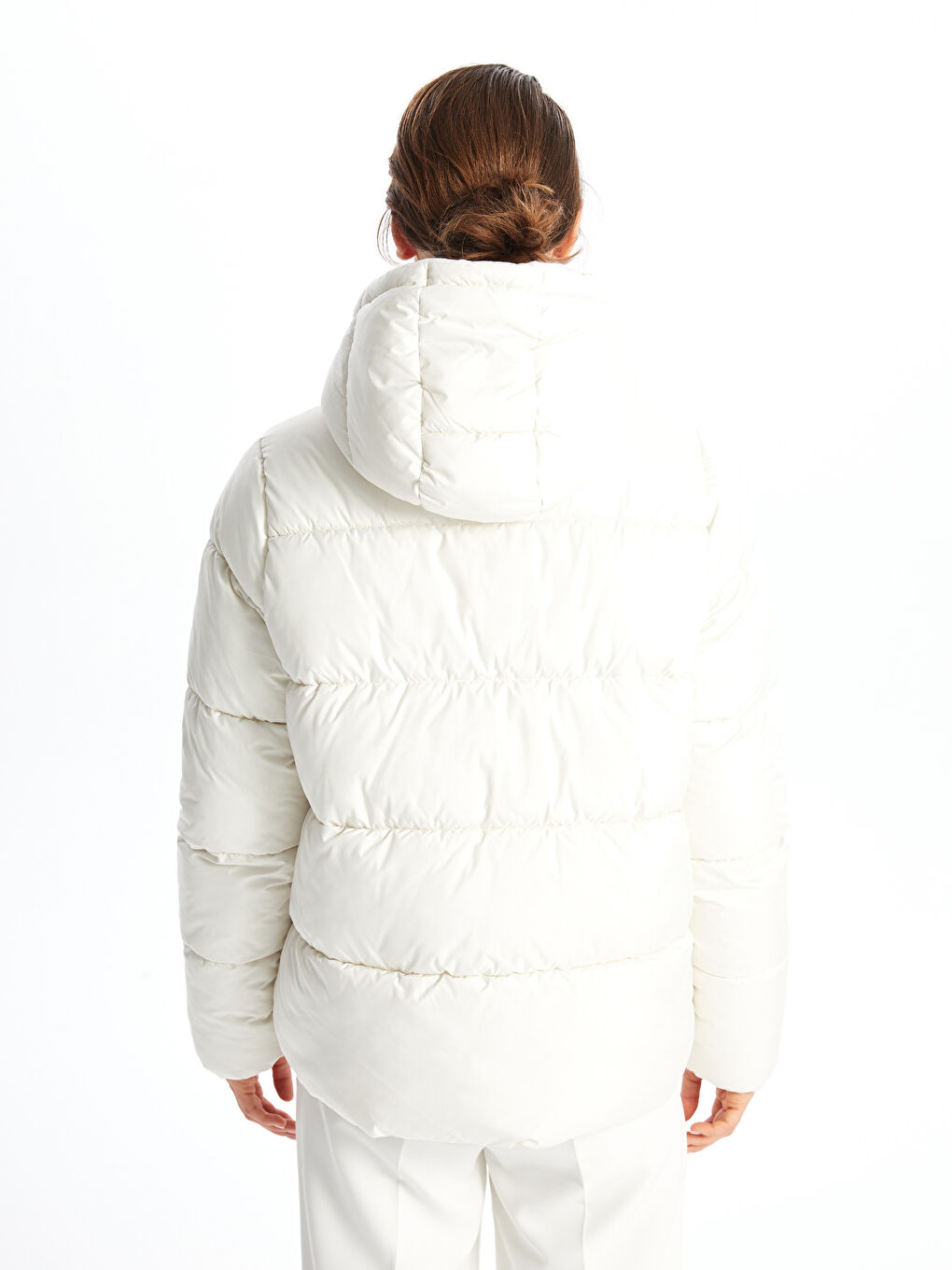 Hooded Women's Puffer Coat-4