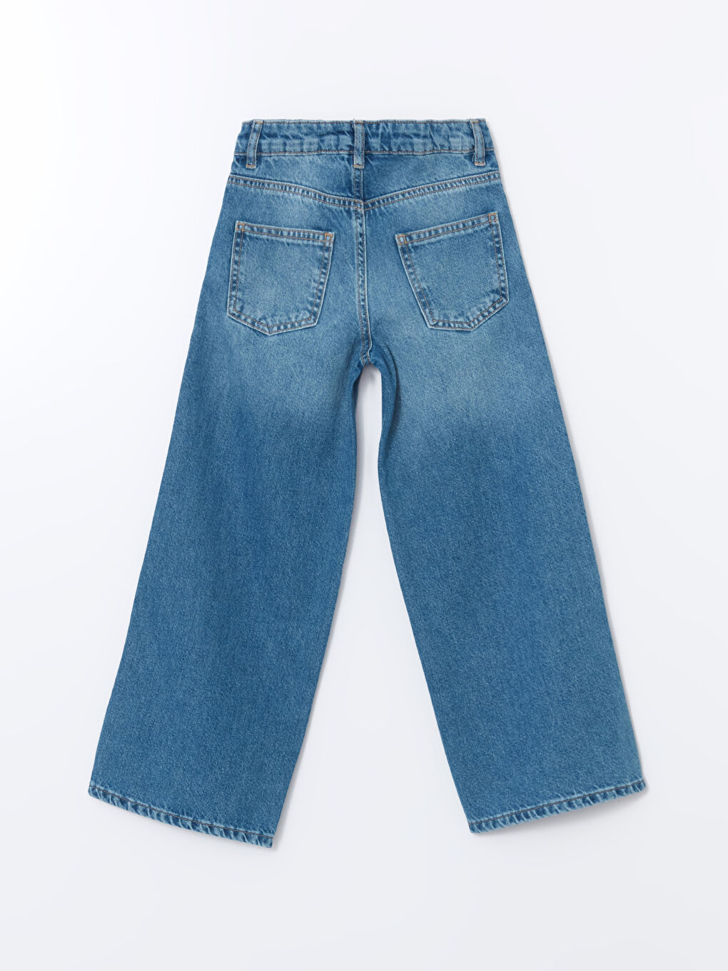 LCW Kids Karışık Beli Ayarlanabilir Lastikli Kız Çocuk Jean Pantolon - 1