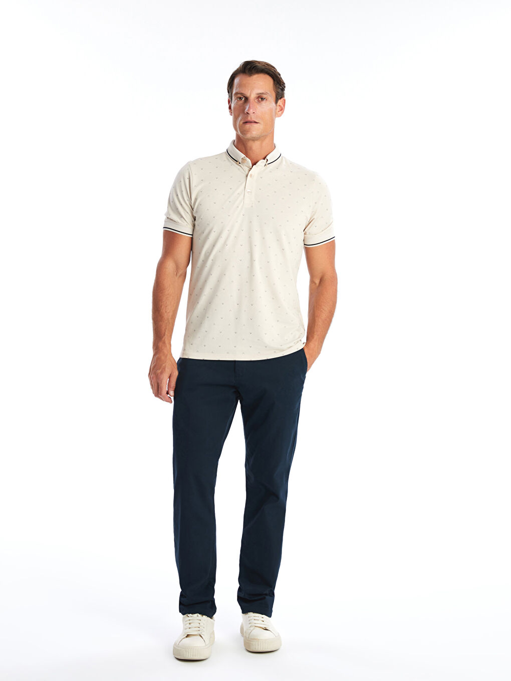LCWAIKIKI Classic Standard Fit Gabardine Men's Chino Trousers -W51787Z8-KN7