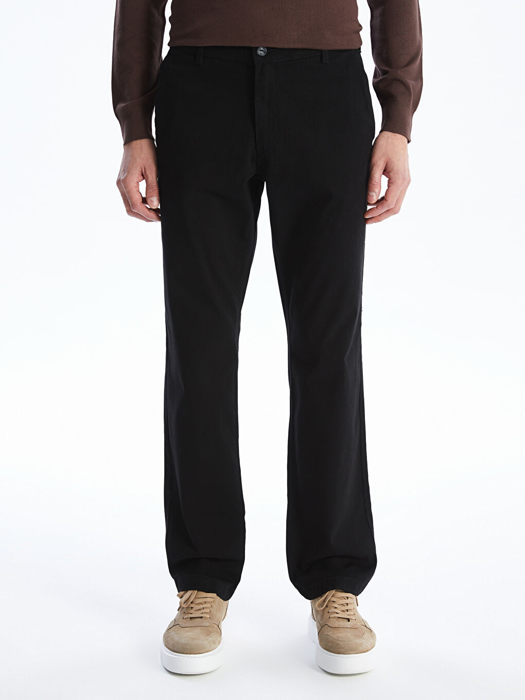 LCWAIKIKI Classic Standard Fit Gabardine Men's Chino Trousers -W51787Z8-CVL