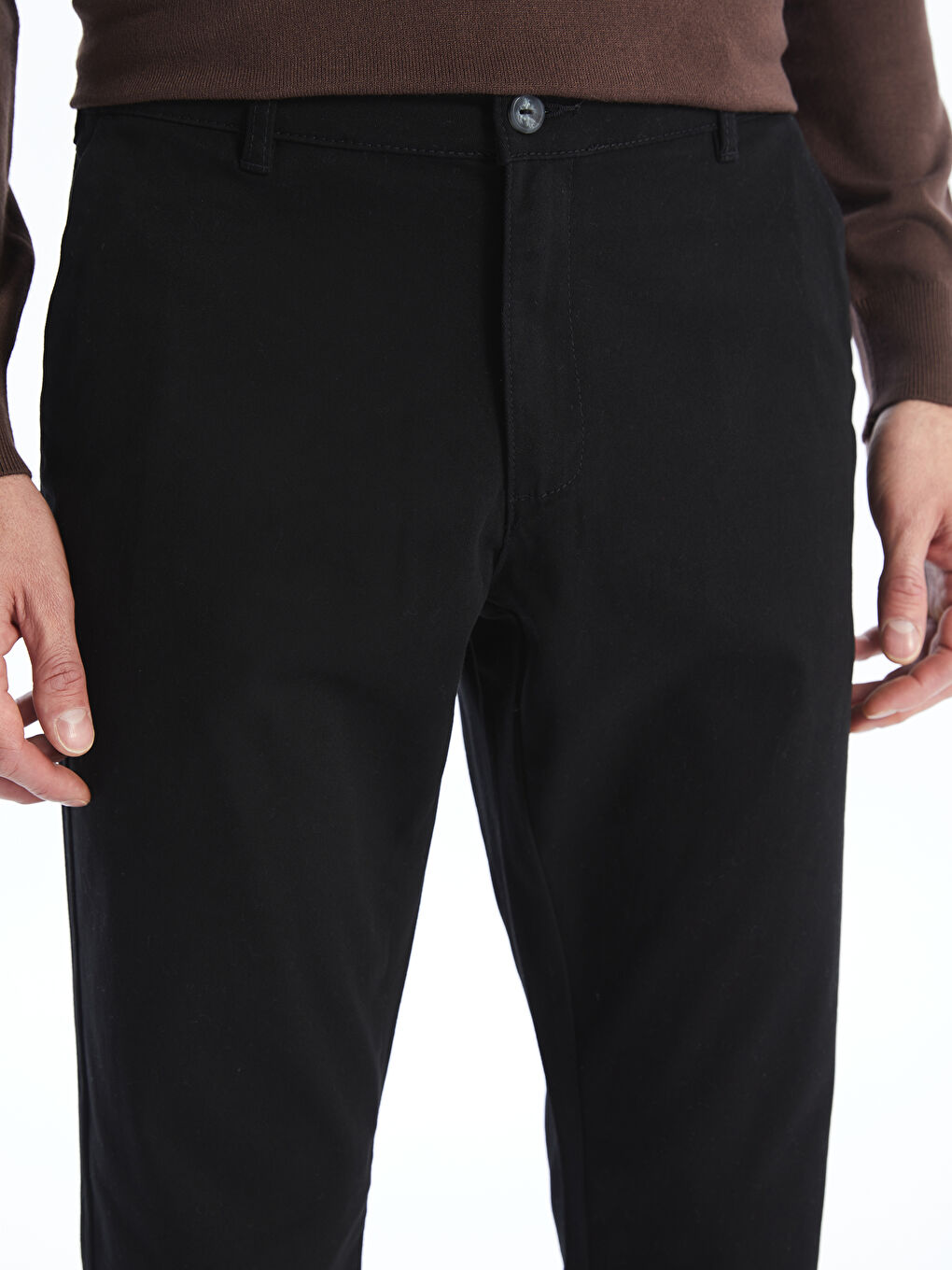 LCWAIKIKI Classic Standard Fit Gabardine Men's Chino Trousers -W51787Z8-CVL