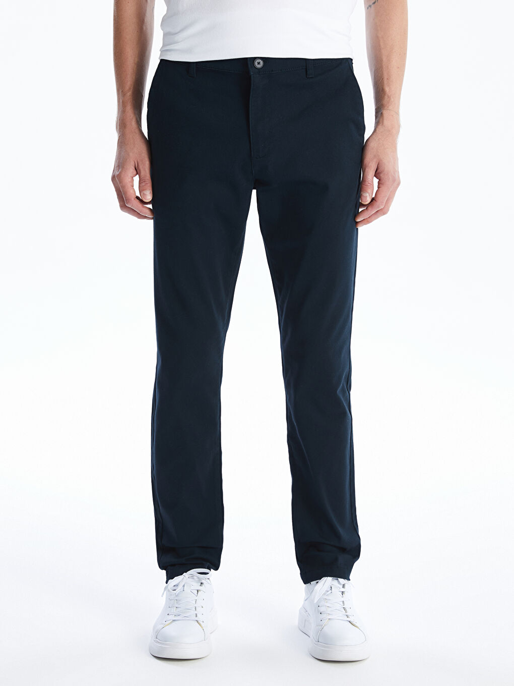 Slim Fit Men's Chino Trousers -W51788Z8-YEF
