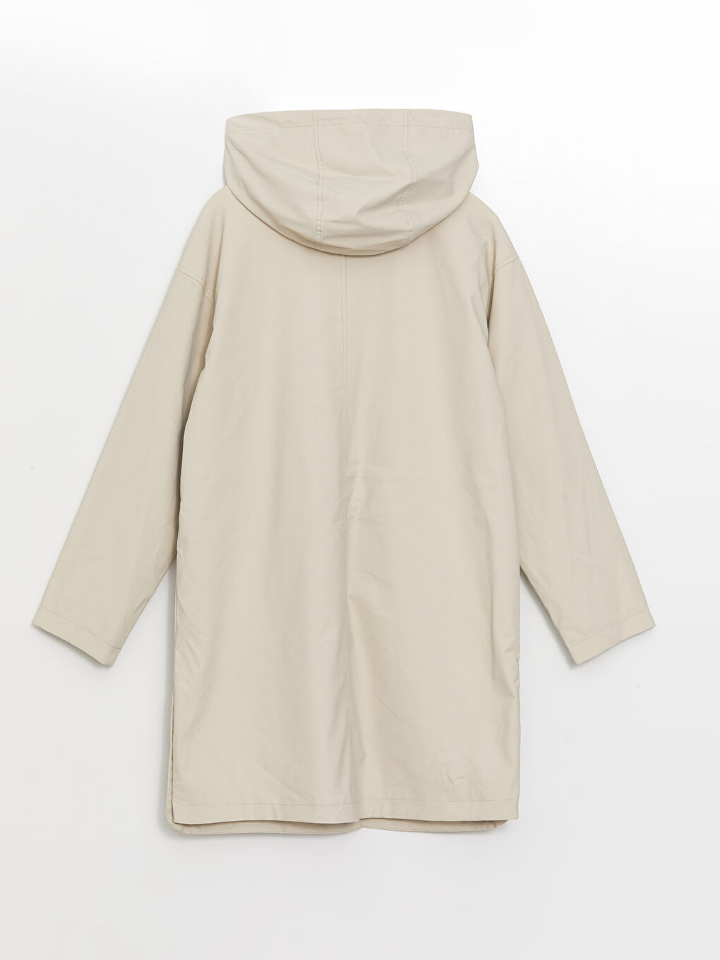 LCW Modest Women's Hooded Plain Raincoat -W51794Z8-YBA
