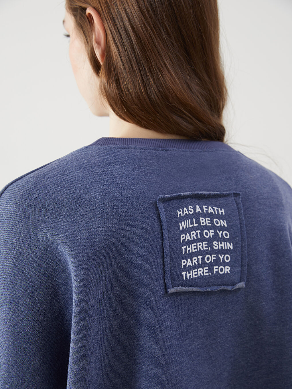 Crew Neck Printed Women's Sweatshirt-2