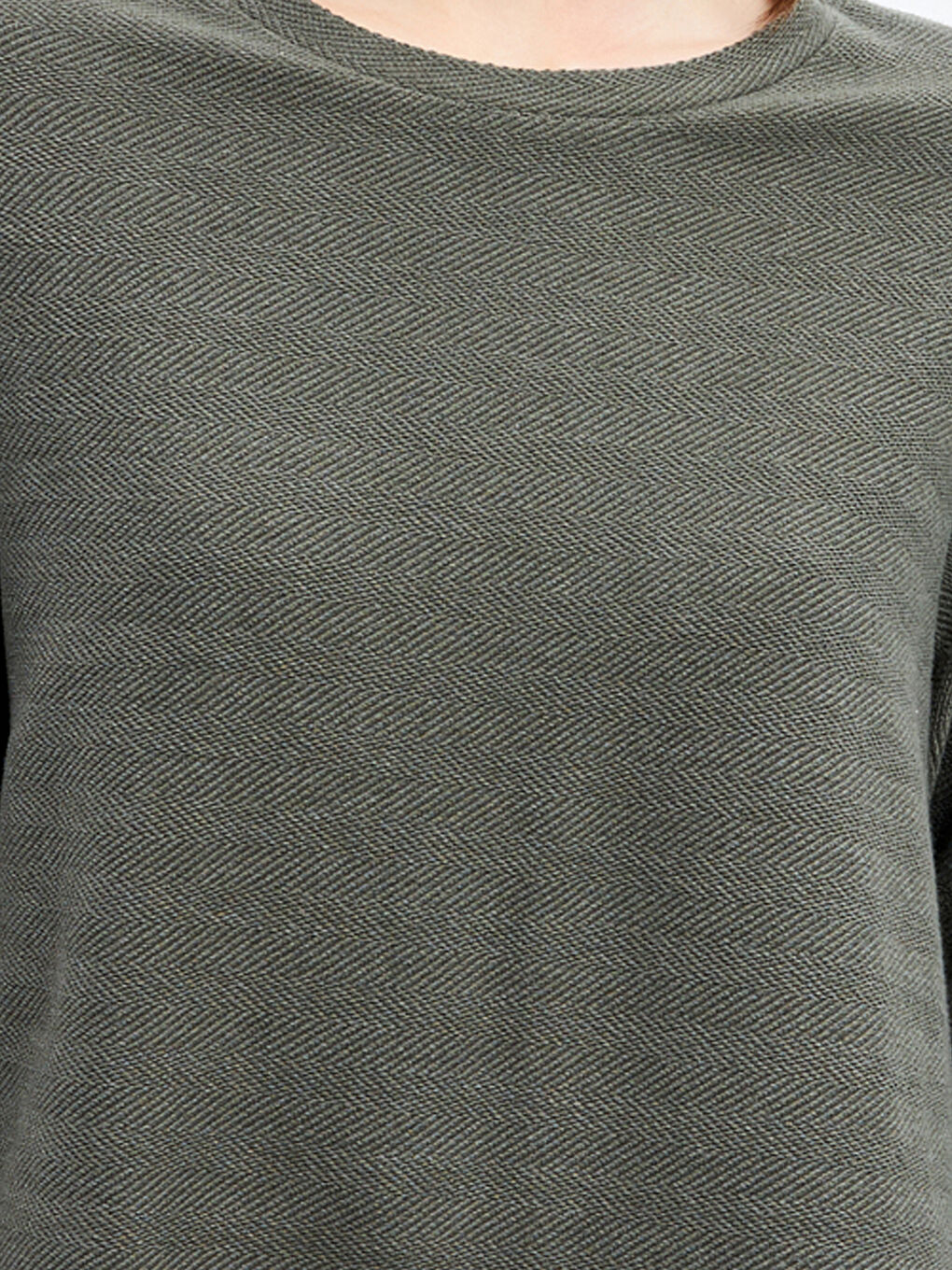 Crew Neck Patterned Women's T-Shirt -W4LM94Z8-DYG