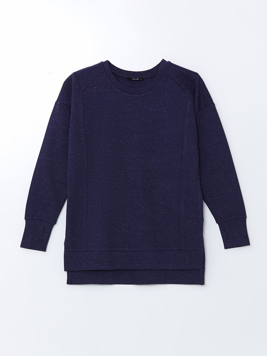 Crew Neck Oversize Women's Sweatshirt Tunic-4