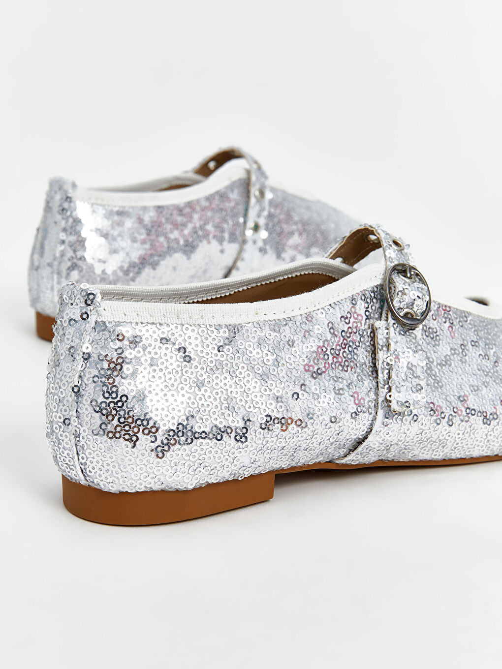 Gri Pul Detaylı Kadın Babet-6