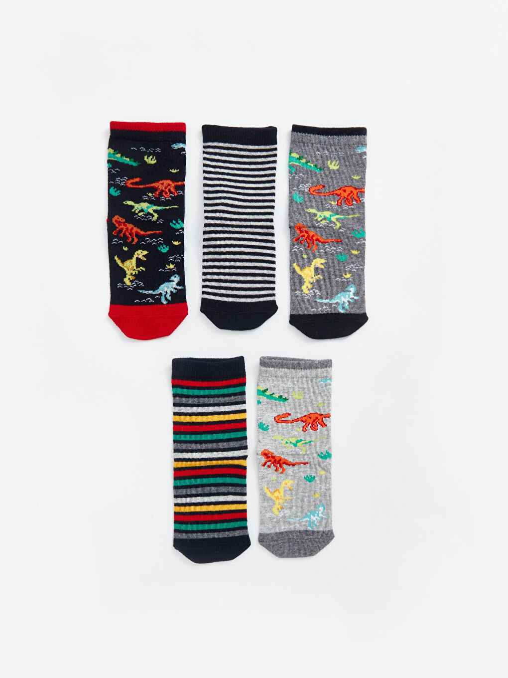Patterned Boys' Ankle Socks 5 Pack