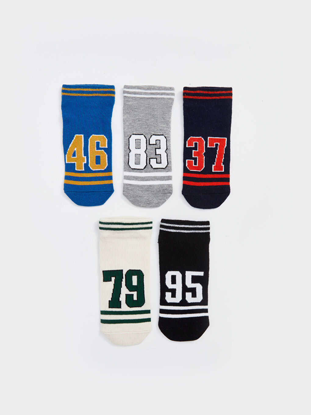 LCW Kids Patterned Boys' Ankle Socks 5 Pack -W51931Z4-K00