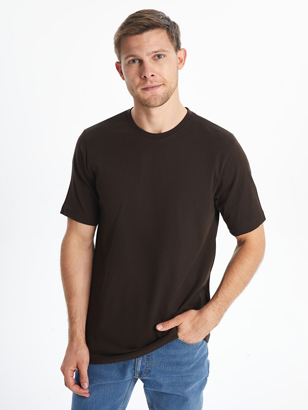 LCWAIKIKI Classic Crew Neck Jersey Men's T-Shirt -W52039Z8-YKY