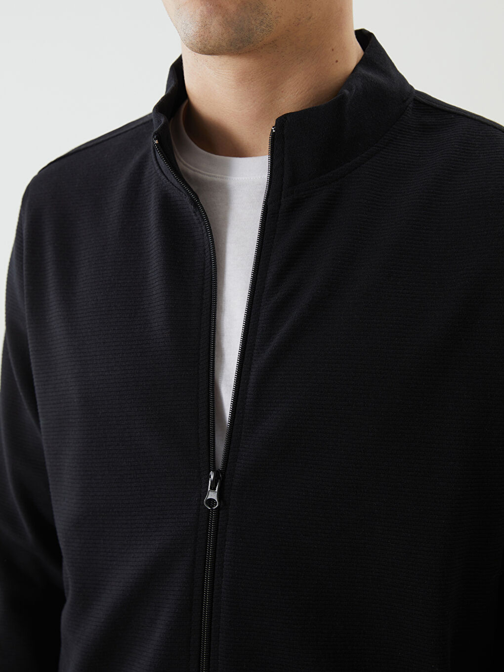 SOUTHBLUE Funnel Neck Long Sleeve Men's Zip-Up Sweatshirt -W4LN78Z8-CVL