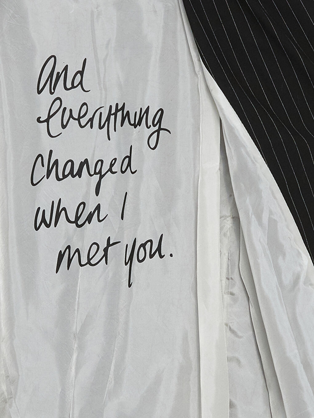 Beyaz Çizgili Kadın Blazer Ceket-7