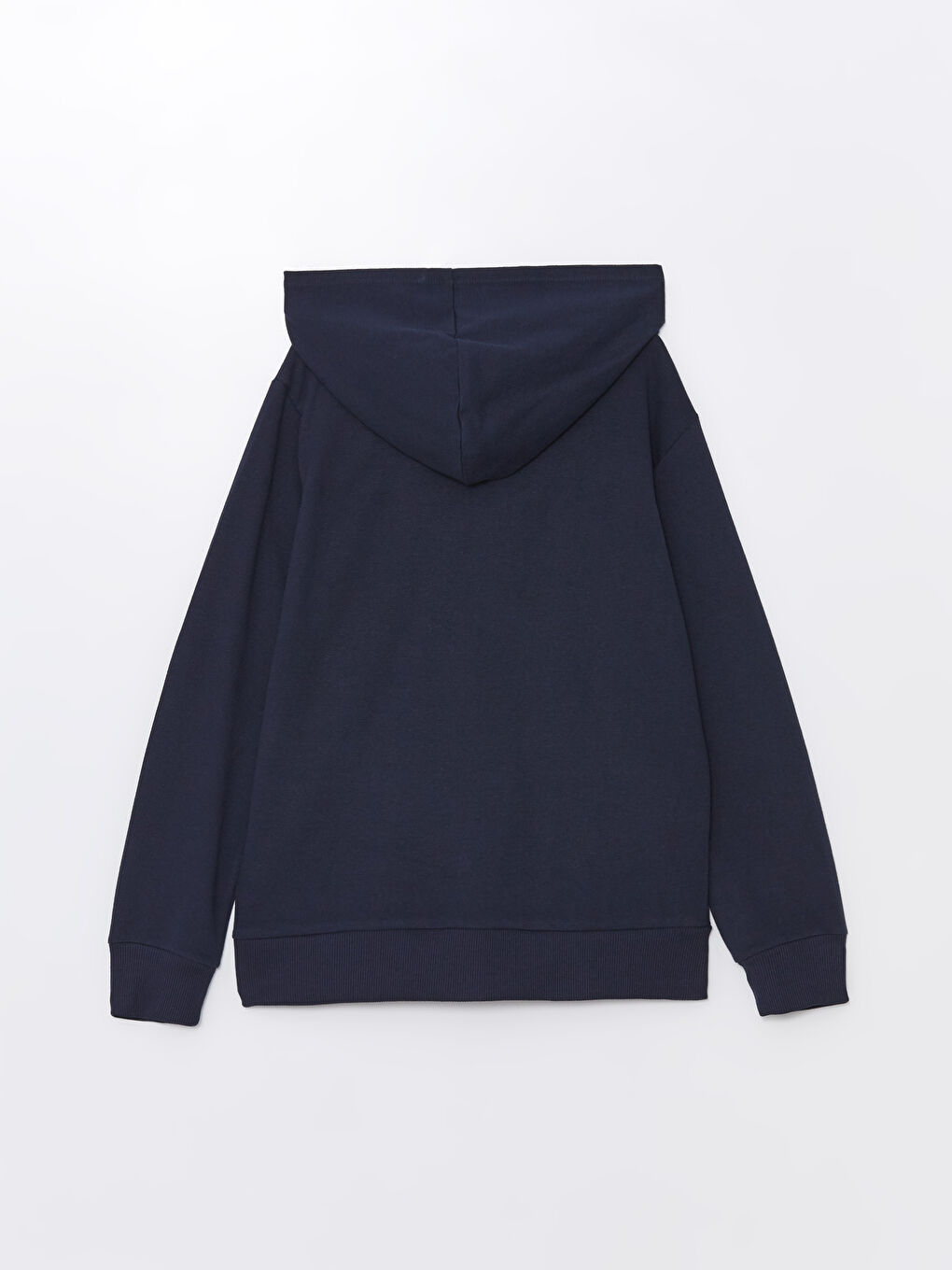 LCW Kids Hooded Basic Long Sleeve Girls' Zippered Sweatshirt -W52269Z4-HRC