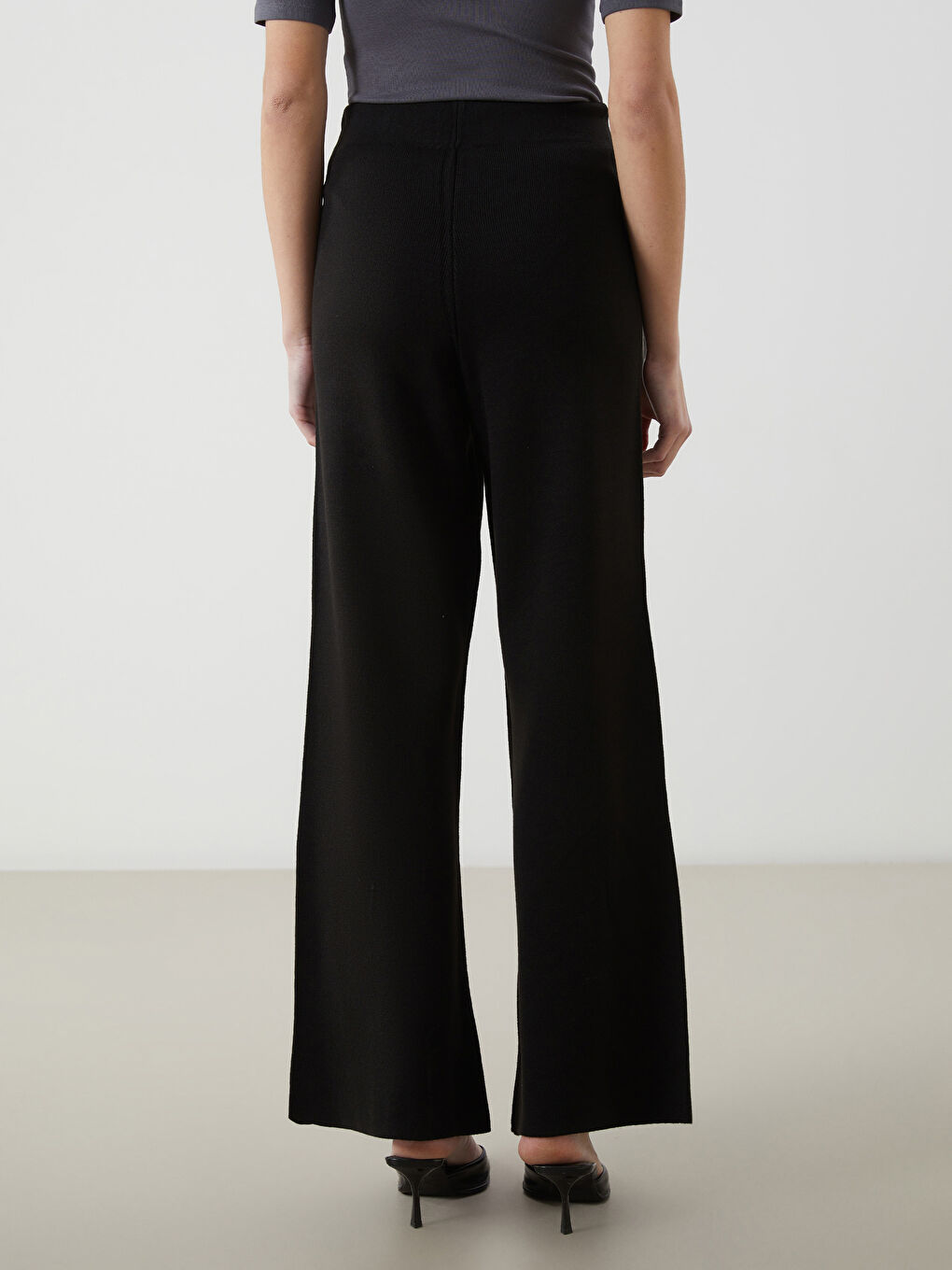 LCW Vision Elasticated Waist Women's Knitwear Trousers -W4LO27Z8-CVL