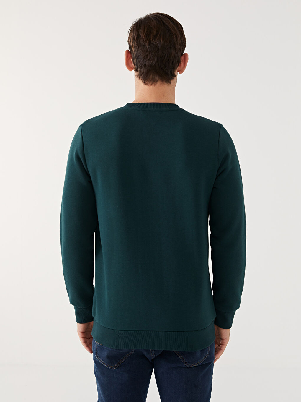 Crew Neck Long Sleeve Printed Men's Sweatshirt -W4LO32Z8-J2L