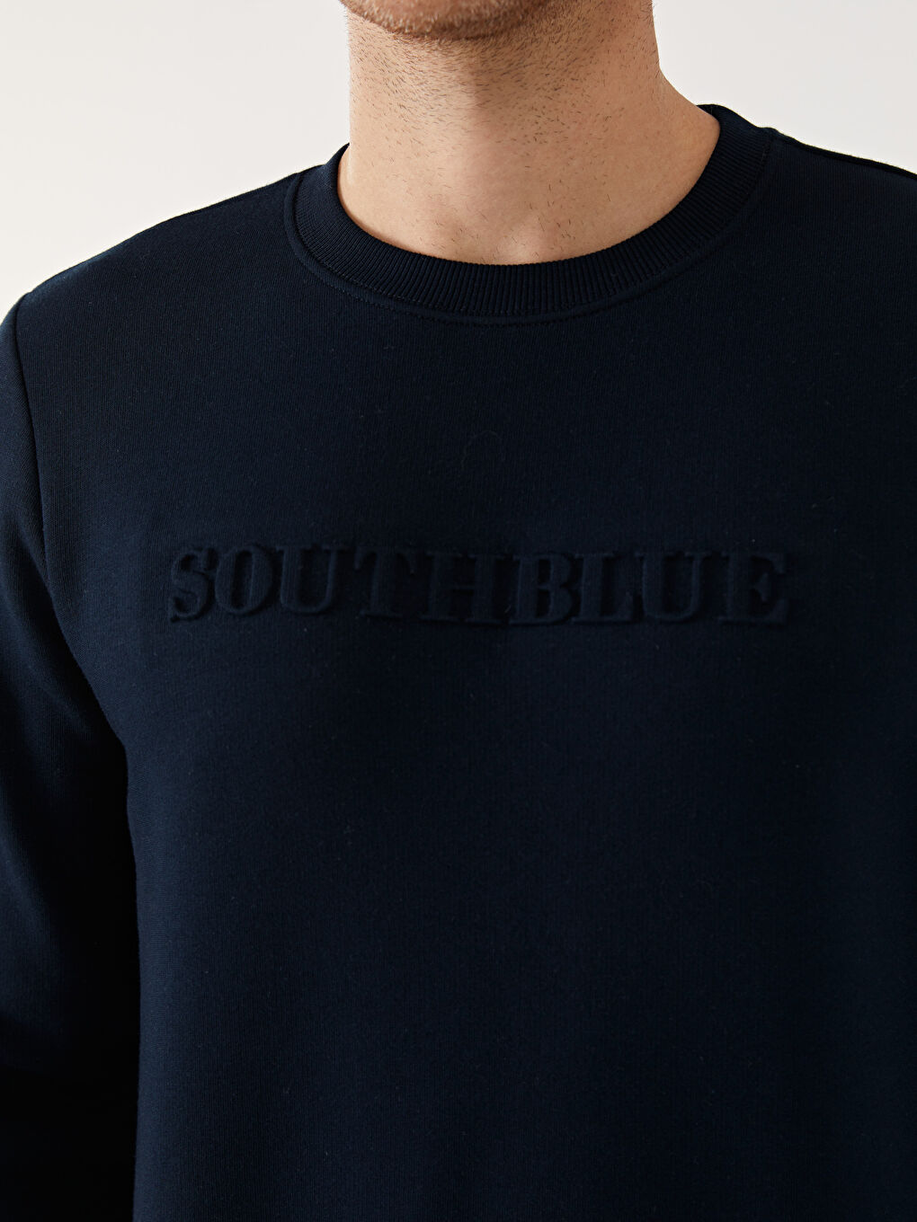 SOUTHBLUE Lacivert Bisiklet Yaka Uzun Kollu Erkek Sweatshirt - 2