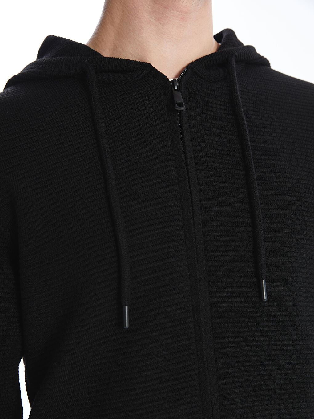 Hooded Long Sleeve Men's Knitwear Cardigan-7