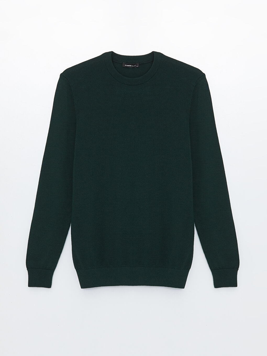 Crew Neck Long Sleeve Men's Tricot Sweater-9