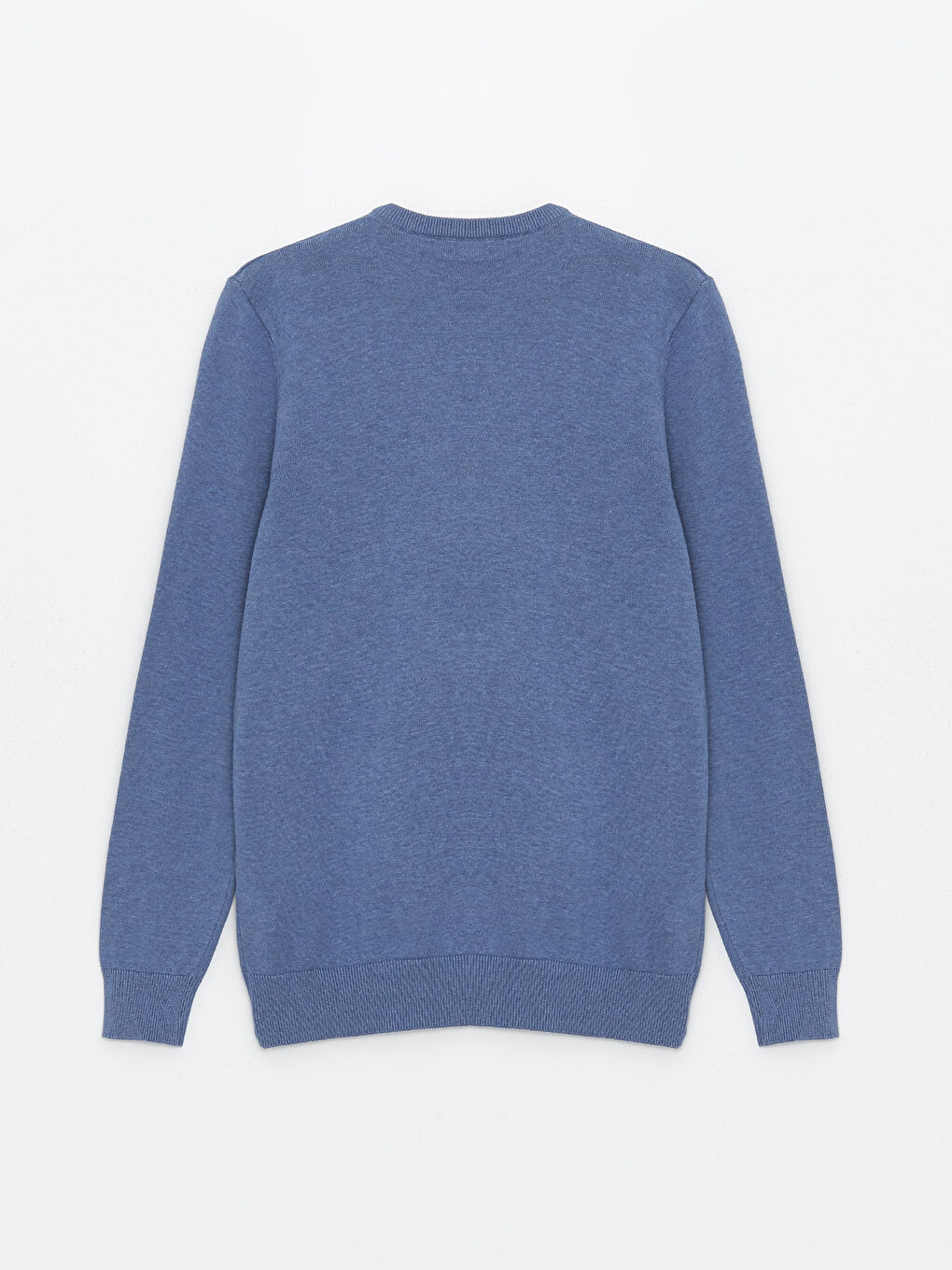 Crew Neck Long Sleeve Men's Tricot Sweater-6