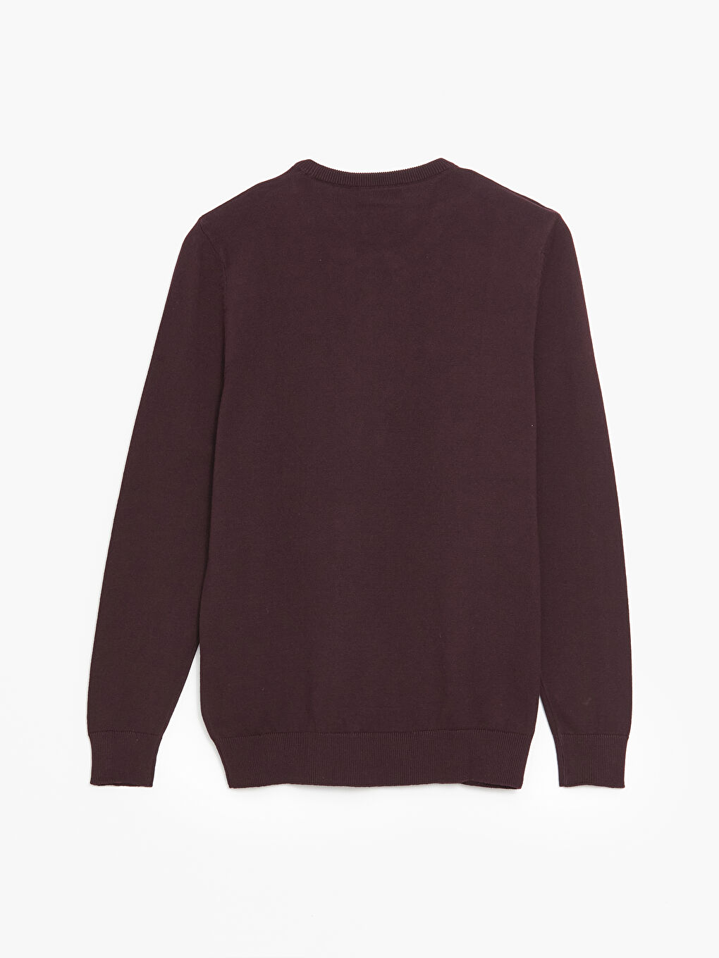 Crew Neck Long Sleeve Men's Tricot Sweater -W52331Z8-J0S