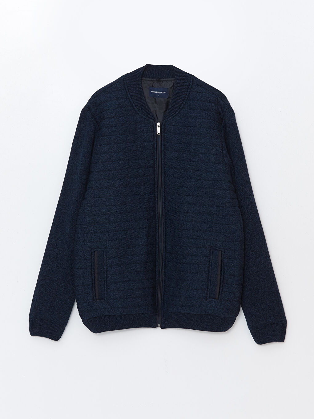 Standard Fit College Collar Men's Knitwear Cardigan-4