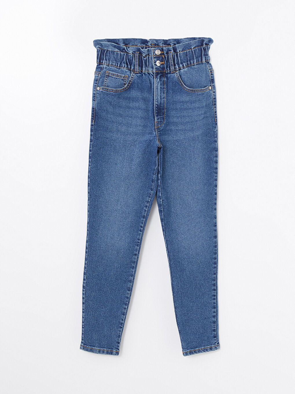 LCWAIKIKI Classic Elasticated Waist Slim Mom Women's Jeans -W52390Z8-H45