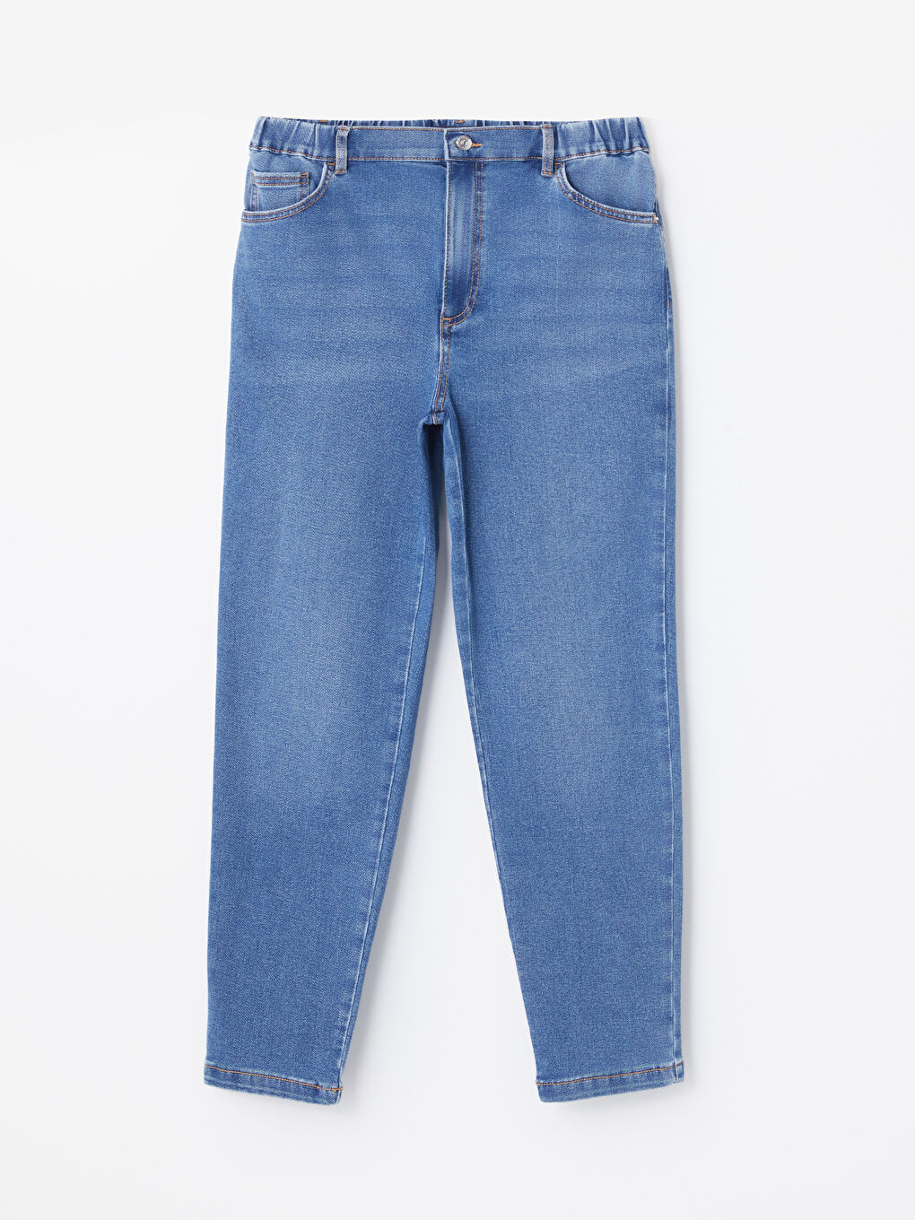 LCWAIKIKI Classic Elasticated Waist Mom Fit Women's Jeans -W52392Z8-H45