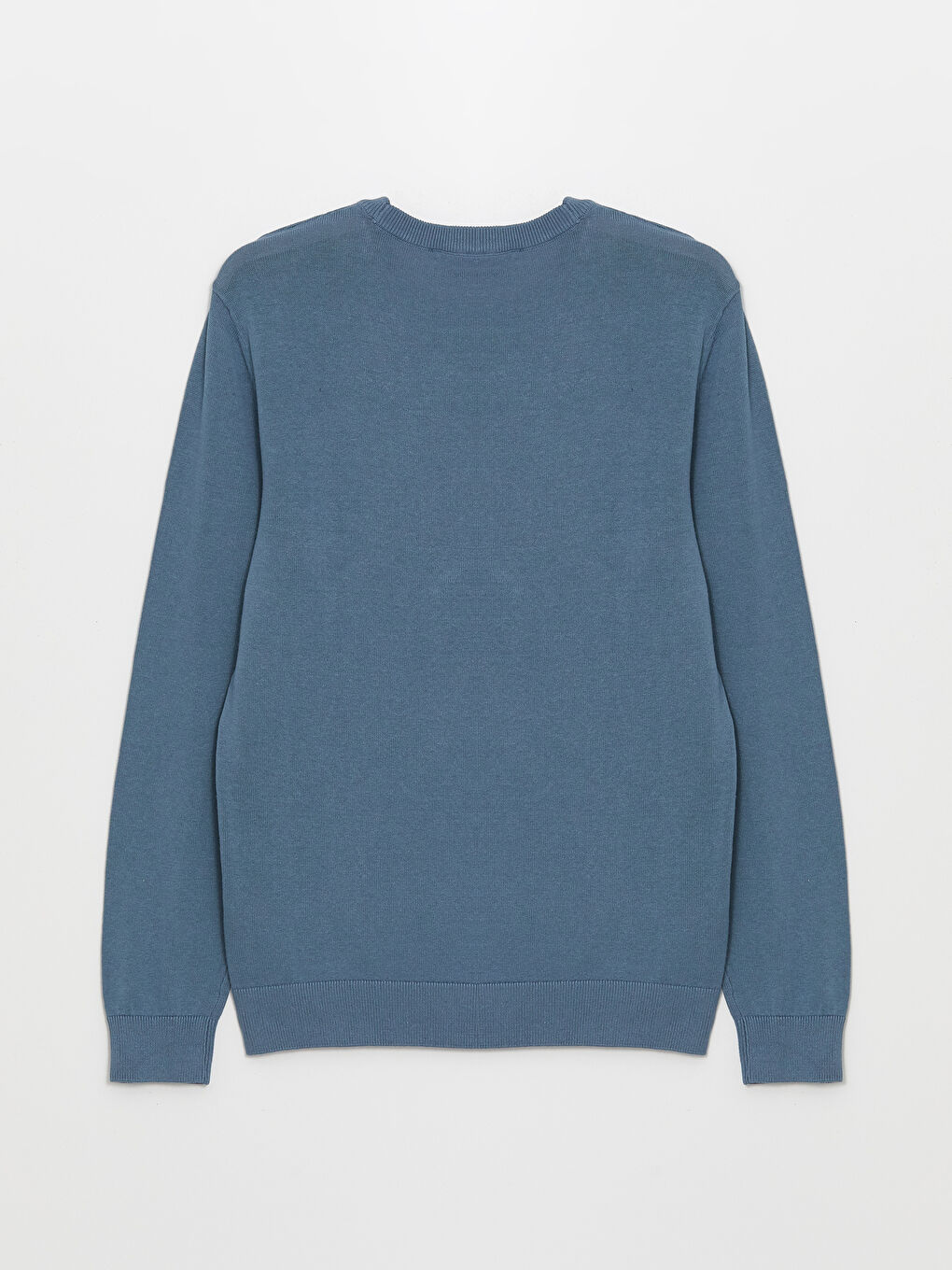 Crew Neck Long Sleeve Men's Tricot Sweater-7