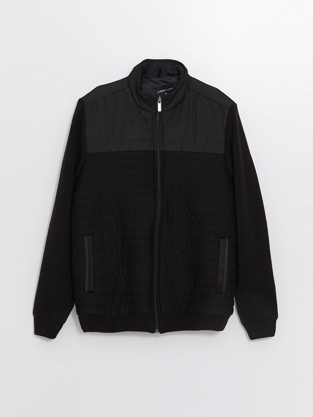 Regular Fit Funnel Neck Men's Knitwear Coat-10
