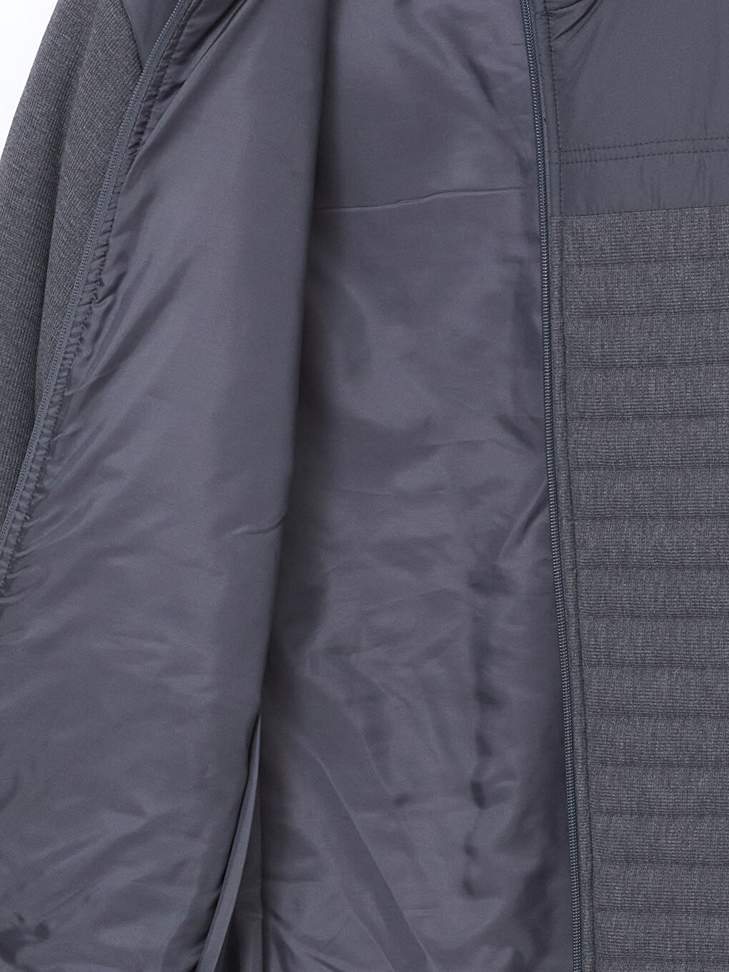 Regular Fit Funnel Neck Men's Knitwear Coat-16