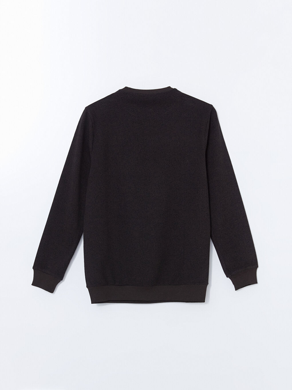 Kahverengi Bisiklet Yaka Uzun Kollu Erkek Sweatshirt-5