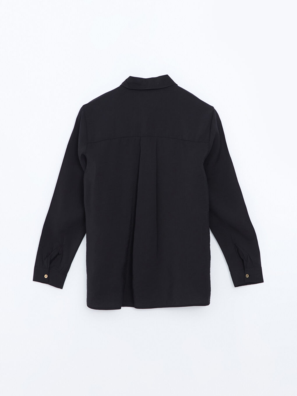 Siyah Petite Regular Fit Kadın Gömlek-1