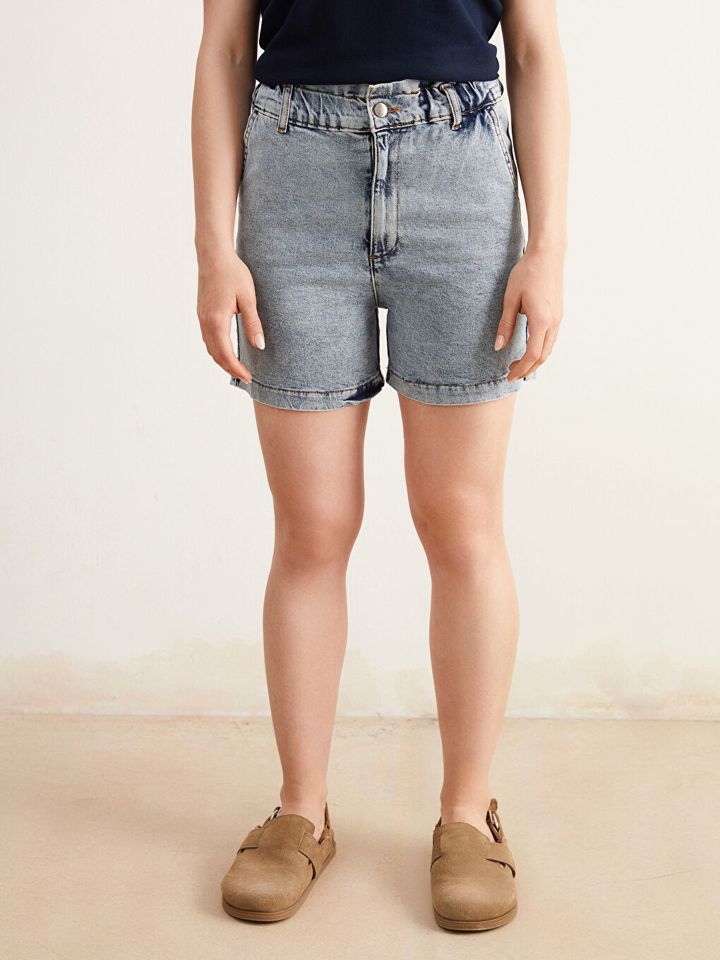 Mavi Petite Standart Fit Kadın Jean Şort-1