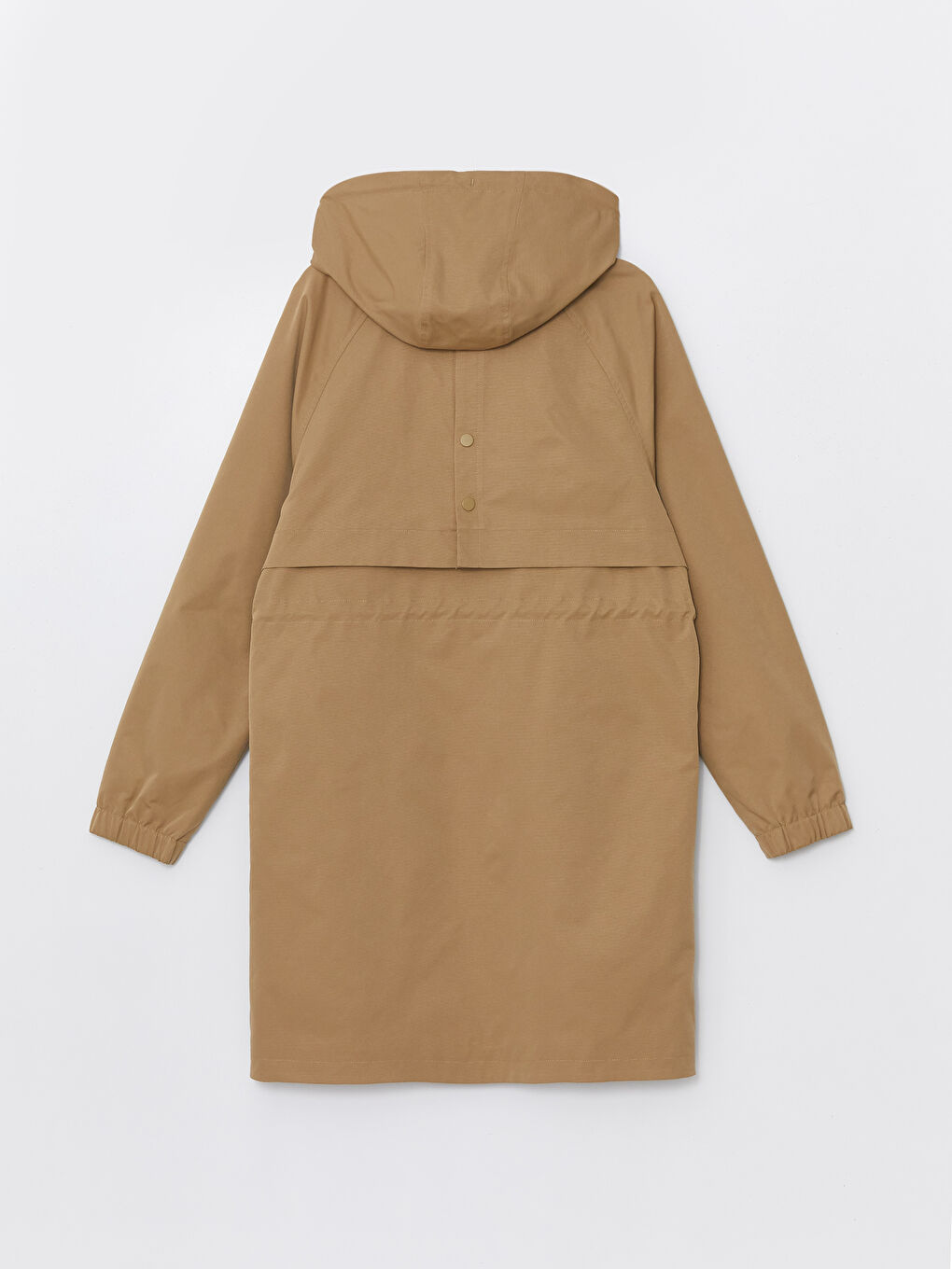 Women's Hooded Plain Trench Coat -W52607Z8-YFN