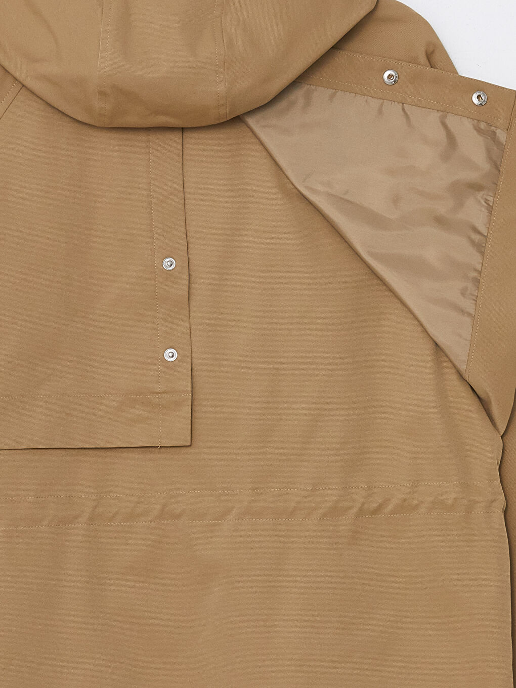 Women's Hooded Plain Trench Coat -W52607Z8-YFN