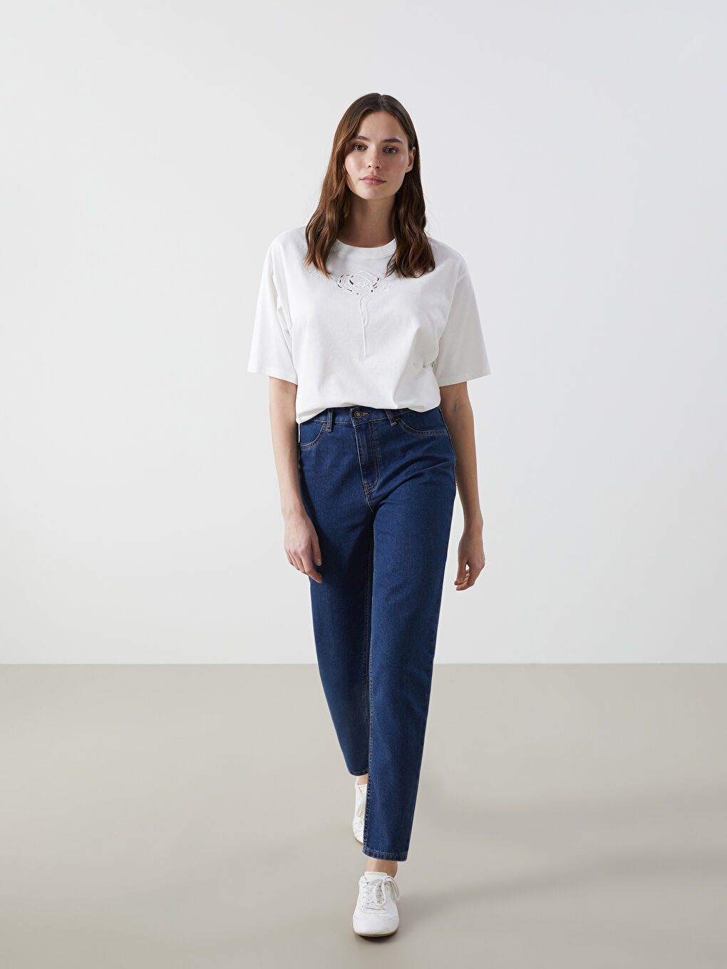 LCW Jeans Mom Fit Women's Jeans -W4LP38Z8-309