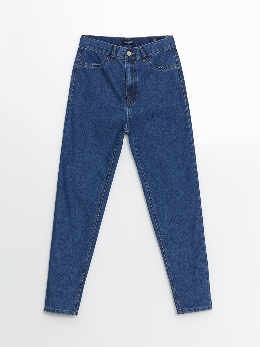 LCW Jeans İndigo Mom Fit Kadın Jean Pantolon