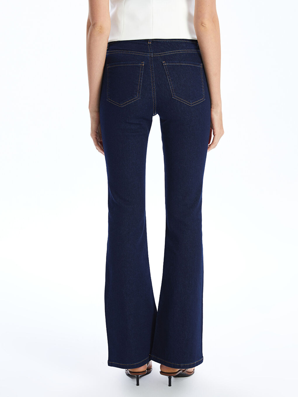 LCW Jeans İndigo Mars Flare Kadın Jean Pantolon - 3