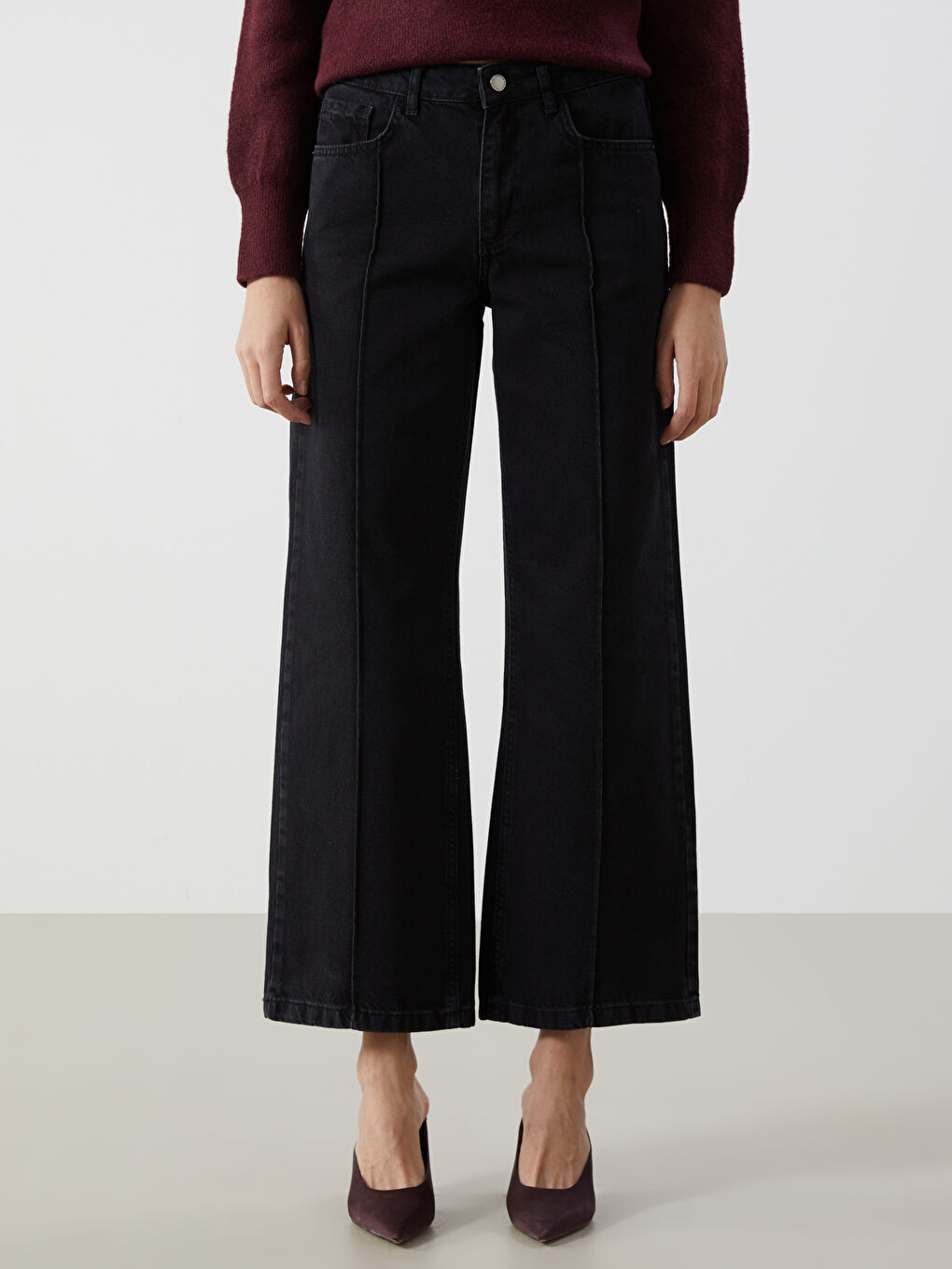 Wideleg Women's Jeans -W4LP65Z8-327