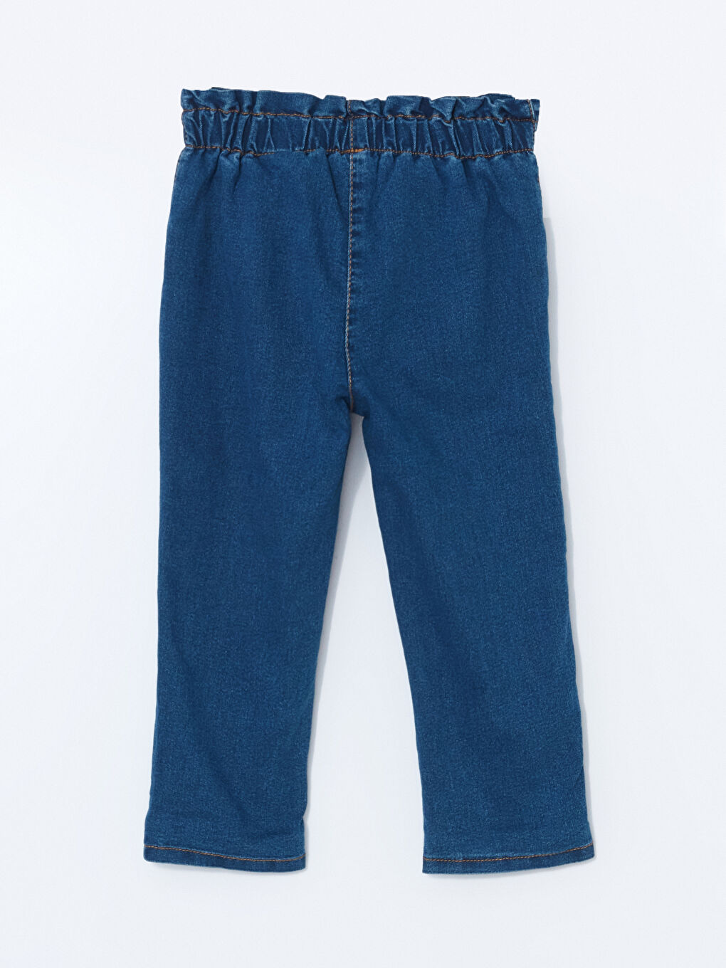 LCW Kids İndigo Beli Lastikli Kız Çocuk Jean Pantolon - 2