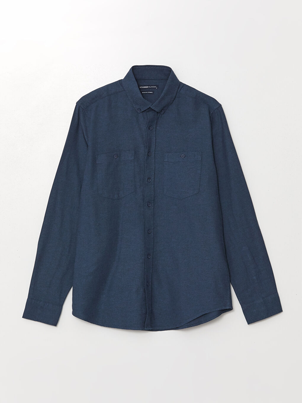 LCWAIKIKI Classic Regular Fit Long Sleeve Gabardine Men's Shirt -W52932Z8-CS6
